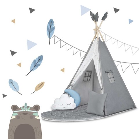 Nukido Namiot tipi dla dzieci NK-406 Nukido - szary Nukido Namiot tipi dla dzieci NK-406 Nukido - szary