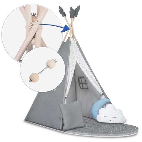 Nukido Namiot tipi dla dzieci NK-406 Nukido - szary Nukido Namiot tipi dla dzieci NK-406 Nukido - szary