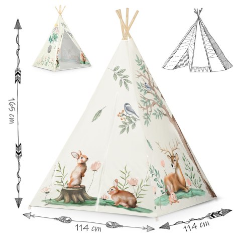 Nukido Namiot tipi dla dzieci Nukido - beżowe Nukido Namiot tipi dla dzieci Nukido - beżowe