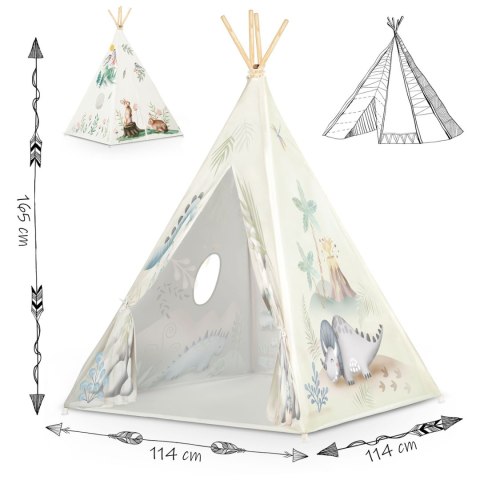 Nukido Namiot tipi dla dzieci Nukido - dinozaury Nukido Namiot tipi dla dzieci Nukido - dinozaury