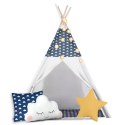 Nukido Namiot tipi dla dzieci ze światełkami Nukido - granatowy Nukido Namiot tipi dla dzieci ze światełkami Nukido - granatowy
