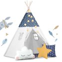 Nukido Namiot tipi dla dzieci ze światełkami Nukido - granatowy Nukido Namiot tipi dla dzieci ze światełkami Nukido - granatowy
