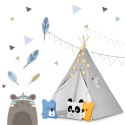 Nukido Namiot tipi dla dzieci ze światełkami Nukido - szary