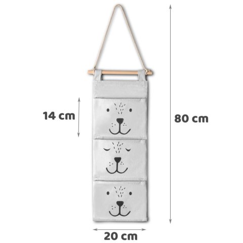Nukido Organizer wiszący na zabawki NK-403 Nukido - szary Nukido Organizer wiszący na zabawki NK-403 Nukido - szary