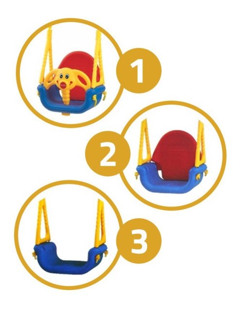 Ricokids Huśtawka bezpieczna 3w1 Słonik Jumbo 101 Ricokids Huśtawka bezpieczna 3w1 Słonik Jumbo 101