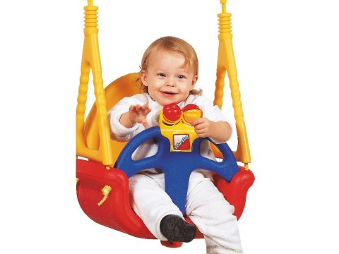 Ricokids Huśtawka bezpieczna 3w1 z grzechotką 421 Ricokids Huśtawka bezpieczna 3w1 z grzechotką 421