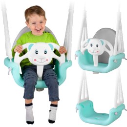 Ricokids Huśtawka kubełkowa Miś 3w1 Ricokids turkusowa
