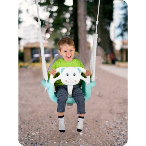 Ricokids Huśtawka kubełkowa Miś 3w1 Ricokids turkusowa Ricokids Huśtawka kubełkowa Miś 3w1 Ricokids turkusowa