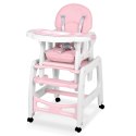 Ricokids Krzesełko do karmienia 5w1 Sinco różowe Ricokids Krzesełko do karmienia 5w1 Sinco różowe