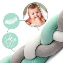 Ricokids Otulacz do łóżeczka Ricokids 2m - miętowo-szary Ricokids Otulacz do łóżeczka Ricokids 2m - miętowo-szary