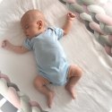 Ricokids Otulacz do łóżeczka Ricokids 2m - różowo-szary Ricokids Otulacz do łóżeczka Ricokids 2m - różowo-szary