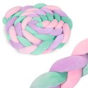 Ricokids Otulacz do łóżeczka Ricokids 3m - miętowo-różowo-fioletowy