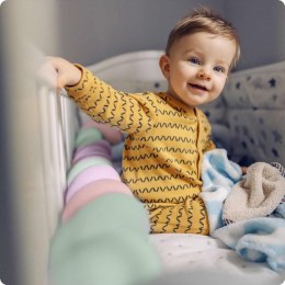 Ricokids Otulacz do łóżeczka Ricokids 3m - miętowo-różowo-fioletowy