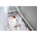 Ricokids Otulacz do łóżeczka Ricokids 3m - miętowo-różowo-fioletowy