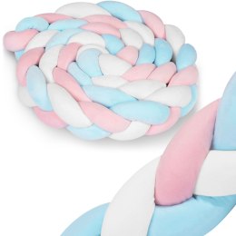 Ricokids Otulacz do łóżeczka Ricokids 3m - niebiesko-różowy