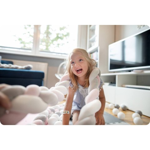 Ricokids Otulacz do łóżeczka Ricokids 3m - niebiesko-różowy Ricokids Otulacz do łóżeczka Ricokids 3m - niebiesko-różowy
