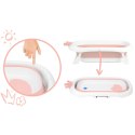 Ricokids Wanienka dla niemowląt z poduszką RK-280 biało-różowa
