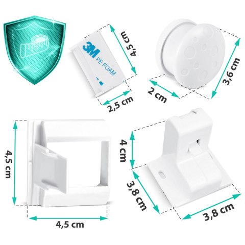 Ricokids Magnetyczne zabezpieczenie szafek Ricokids 798000 4 szt Ricokids Magnetyczne zabezpieczenie szafek Ricokids 798000 4 szt