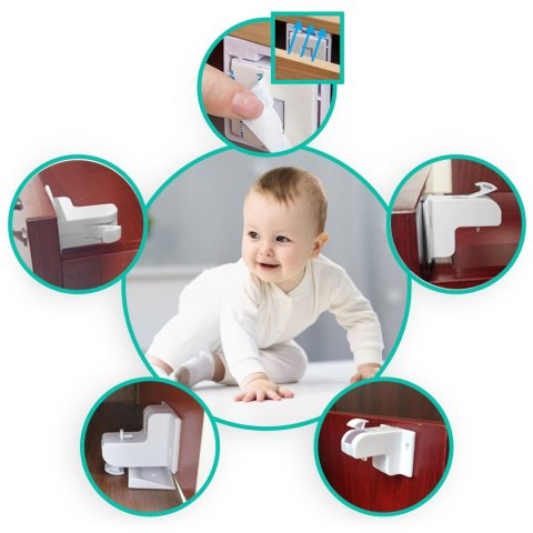 Ricokids Magnetyczne zabezpieczenie szafek Ricokids 798000 4 szt Ricokids Magnetyczne zabezpieczenie szafek Ricokids 798000 4 szt