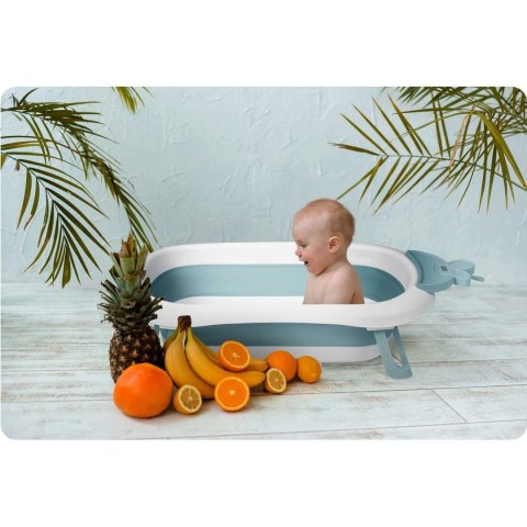 Ricokids Wanienka dla niemowląt z termometrem RK-282 biało-niebieska Ricokids Wanienka dla niemowląt z termometrem RK-282 biało-niebieska