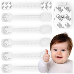 Ricokids Zabezpieczenie otwierania szafek Ricokids 798200 6 szt białe