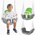 Ricokids Huśtawka kubełkowa Słonik 3w1 Ricokids szaro zielona