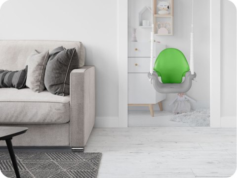 Ricokids Huśtawka kubełkowa Słonik 3w1 Ricokids szaro zielona Ricokids Huśtawka kubełkowa Słonik 3w1 Ricokids szaro zielona