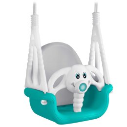 Ricokids Huśtawka kubełkowa Słonik 3w1 Ricokids turkusowa