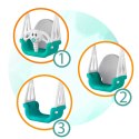 Ricokids Huśtawka kubełkowa Słonik 3w1 Ricokids turkusowa