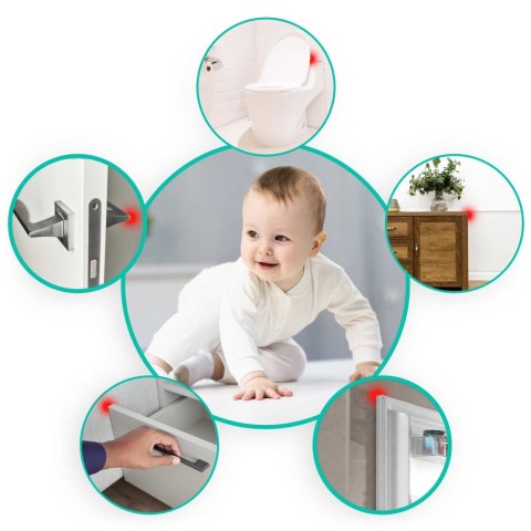 Ricokids Zabezpieczenie ściany silikonowe - 6 szt Ricokids RK-989 Ricokids Zabezpieczenie ściany silikonowe - 6 szt Ricokids RK-989