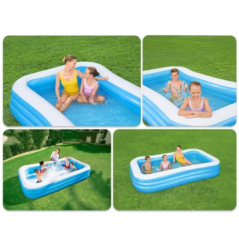 Bestway Basen dmuchany rodzinny 305 x 183 x 56 cm 2w1 Bestway 54009 Bestway Basen dmuchany rodzinny 305 x 183 x 56 cm 2w1 Bestway 54009