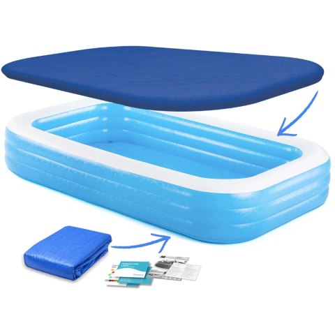 Bestway Basen dmuchany rodzinny 305 x 183 x 56 cm 3w1 Bestway 54009 Bestway Basen dmuchany rodzinny 305 x 183 x 56 cm 3w1 Bestway 54009
