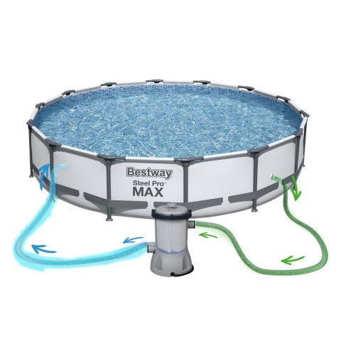 Bestway Basen stelażowy ogrodowy 457 x 107 cm 18w1 Bestway 56488 + maszynka do baniek GRATIS Bestway Basen stelażowy ogrodowy 457 x 107 cm 18w1 Bestway 56488 + maszynka do baniek GRATIS