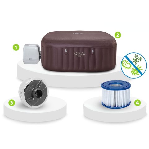 Bestway Dmuchane SPA Lay-Z Maldives Pro 7 osobowe Bestway 6001U Bestway Dmuchane SPA Lay-Z Maldives Pro 7 osobowe Bestway 6001U