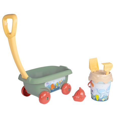 Smoby SMOBY Zestaw do piasku Wózek Wiaderko Grabki Ekologiczny Smoby SMOBY Zestaw do piasku Wózek Wiaderko Grabki Ekologiczny