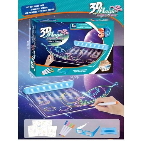 Woopie WOOPIE Magnetyczna Tablica 3D Podświetlenie LED do Rysowania Woopie WOOPIE Magnetyczna Tablica 3D Podświetlenie LED do Rysowania