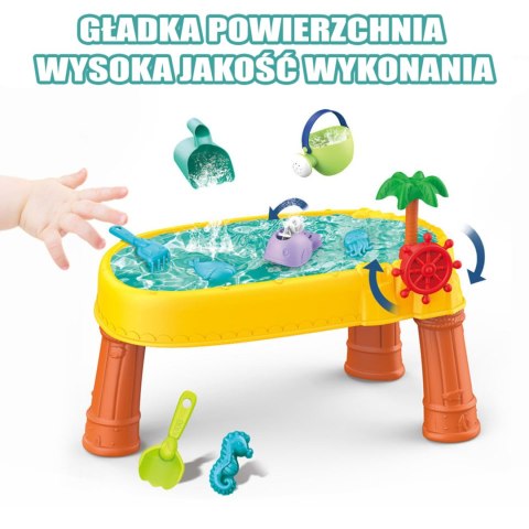 Woopie WOOPIE Stolik Wodny 2w1 Piaskownica Statek Piracki 8 akc. Woopie WOOPIE Stolik Wodny 2w1 Piaskownica Statek Piracki 8 akc.