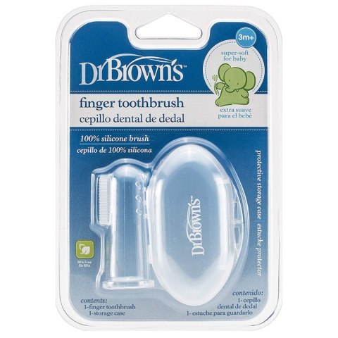 Dr.Browns HG010 Silikonowa szczoteczka do czyszczenia zębów z pudełkiem Dr.Browns HG010 Silikonowa szczoteczka do czyszczenia zębów z pudełkiem