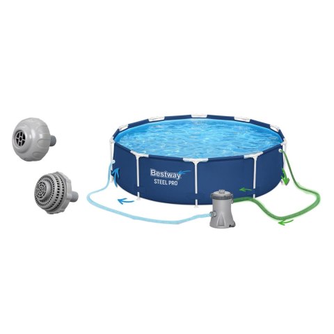 Bestway Basen ogrodowy stelażowy 305 x 76 cm 8w1 Bestway 56679 Bestway Basen ogrodowy stelażowy 305 x 76 cm 8w1 Bestway 56679