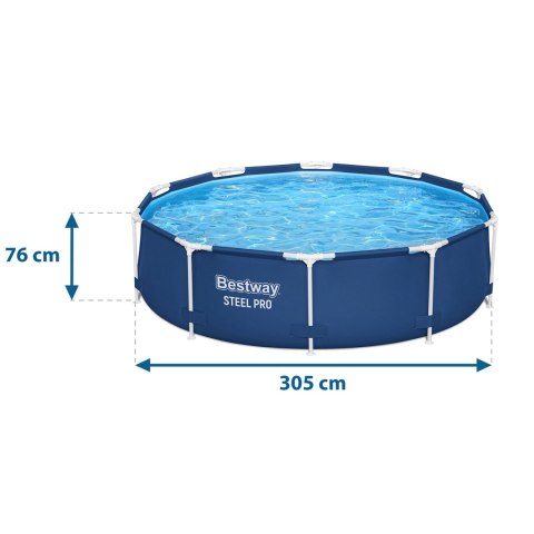 Bestway Basen ogrodowy stelażowy 305 x 76 cm 8w1 Bestway 56679 Bestway Basen ogrodowy stelażowy 305 x 76 cm 8w1 Bestway 56679