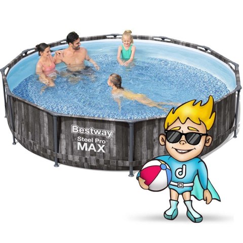 Bestway Basen ogrodowy stelażowy 366 x 100 cm 10w1 Bestway 5614X Bestway Basen ogrodowy stelażowy 366 x 100 cm 10w1 Bestway 5614X