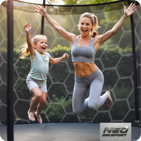 Neo-Sport Trampolina ogrodowa 15ft/465cm z siatką wewnętrzną i drabinką Neo-Sport Neo-Sport Trampolina ogrodowa 15ft/465cm z siatką wewnętrzną i drabinką Neo-Sport