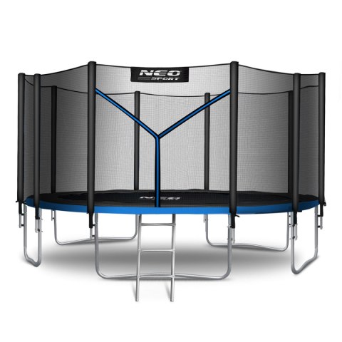 Neo-Sport Trampolina ogrodowa 15ft/465cm z siatką zewnętrzną i drabinką Neo-Sport Neo-Sport Trampolina ogrodowa 15ft/465cm z siatką zewnętrzną i drabinką Neo-Sport