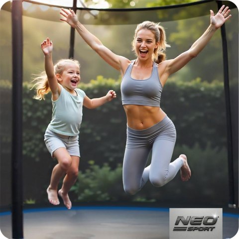 Neo-Sport Trampolina ogrodowa 15ft/465cm z siatką zewnętrzną i drabinką Neo-Sport Neo-Sport Trampolina ogrodowa 15ft/465cm z siatką zewnętrzną i drabinką Neo-Sport
