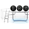 Neo-Sport Trampolina ogrodowa 15ft/465cm z siatką zewnętrzną i drabinką Neo-Sport