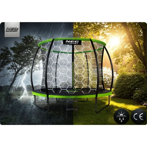 Neo-Sport Trampolina ogrodowa profilowana 8ft/252cm z siatką wewnętrzną Neo-Sport Neo-Sport Trampolina ogrodowa profilowana 8ft/252cm z siatką wewnętrzną Neo-Sport