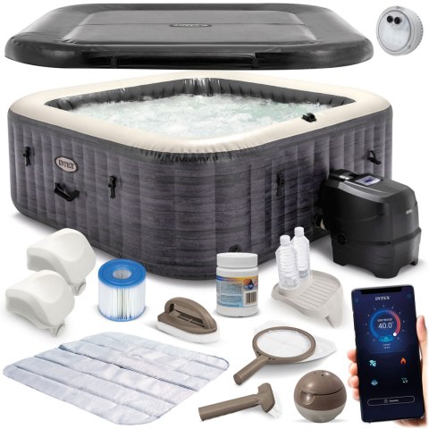Intex Dmuchane SPA z hydromasażem 4 osobowe INTEX 28450 + Generator chloru Intex Dmuchane SPA z hydromasażem 4 osobowe INTEX 28450 + Generator chloru