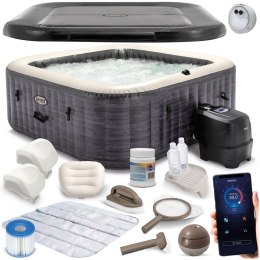 Intex Dmuchane SPA z hydromasażem 6 osobowe INTEX 28452 Hydromasaż 28452NP LED APLIKACJA