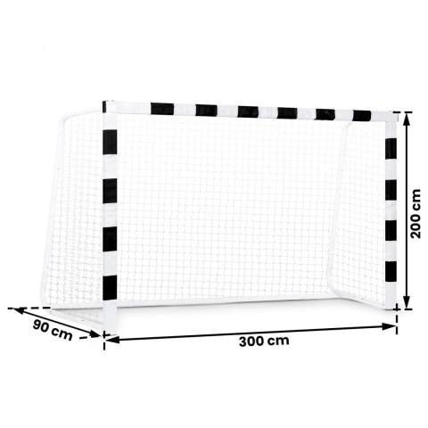 Neo-Sport Bramka do piłki nożnej 300 x 200 x 90 cm NS-465 czarno-biała Neo-Sport Bramka do piłki nożnej 300 x 200 x 90 cm NS-465 czarno-biała