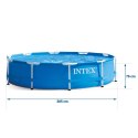 Intex Basen ogrodowy stelażowy 305 x 76 cm 10w1 INTEX 28202